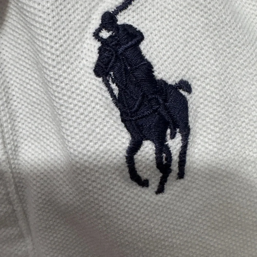 Ralph Lauren White Polo Shirt with Embroidered Logo size 12 months